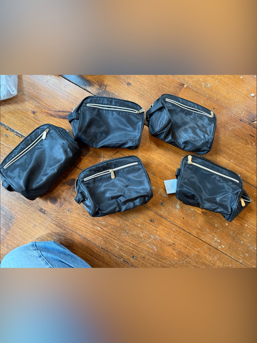 Sonia Kashuk Travel Black Toiletry Bag - Compact Essentials Pouch